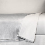 Ann Gish Silver Queen Charmeuse Channel Quilt Coverlet