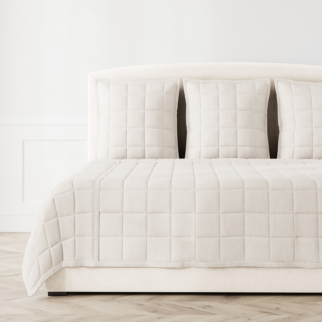 Ann Gish Flax Queen Panama Coverlet
