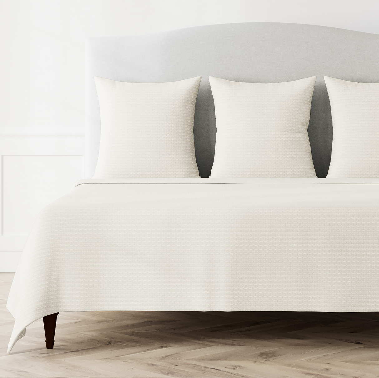 Ann Gish Bone Queen Pavilion Coverlet
