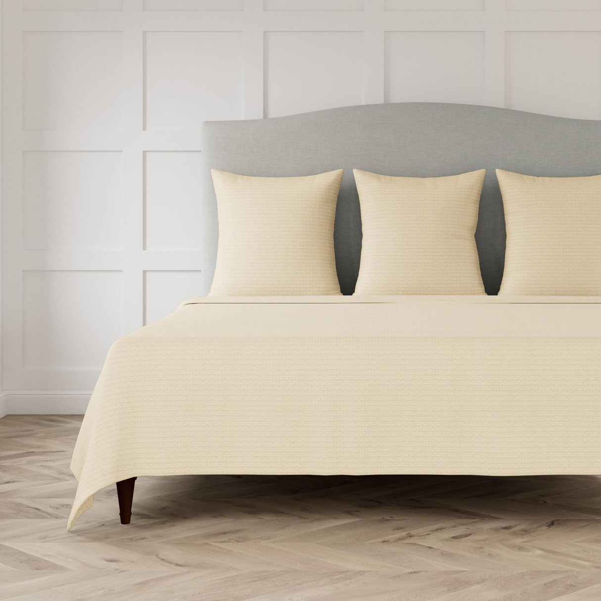 Ann Gish Champagne Queen Pavilion Coverlet