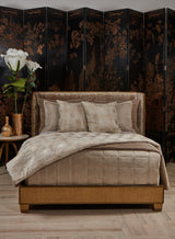 Ann Gish Pumice King Stria Quilted Coverlet