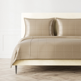 Ann Gish Bronze Queen Stria Quilted Coverlet