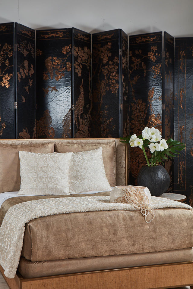 Ann Gish Golden Queen Stardust Coverlet