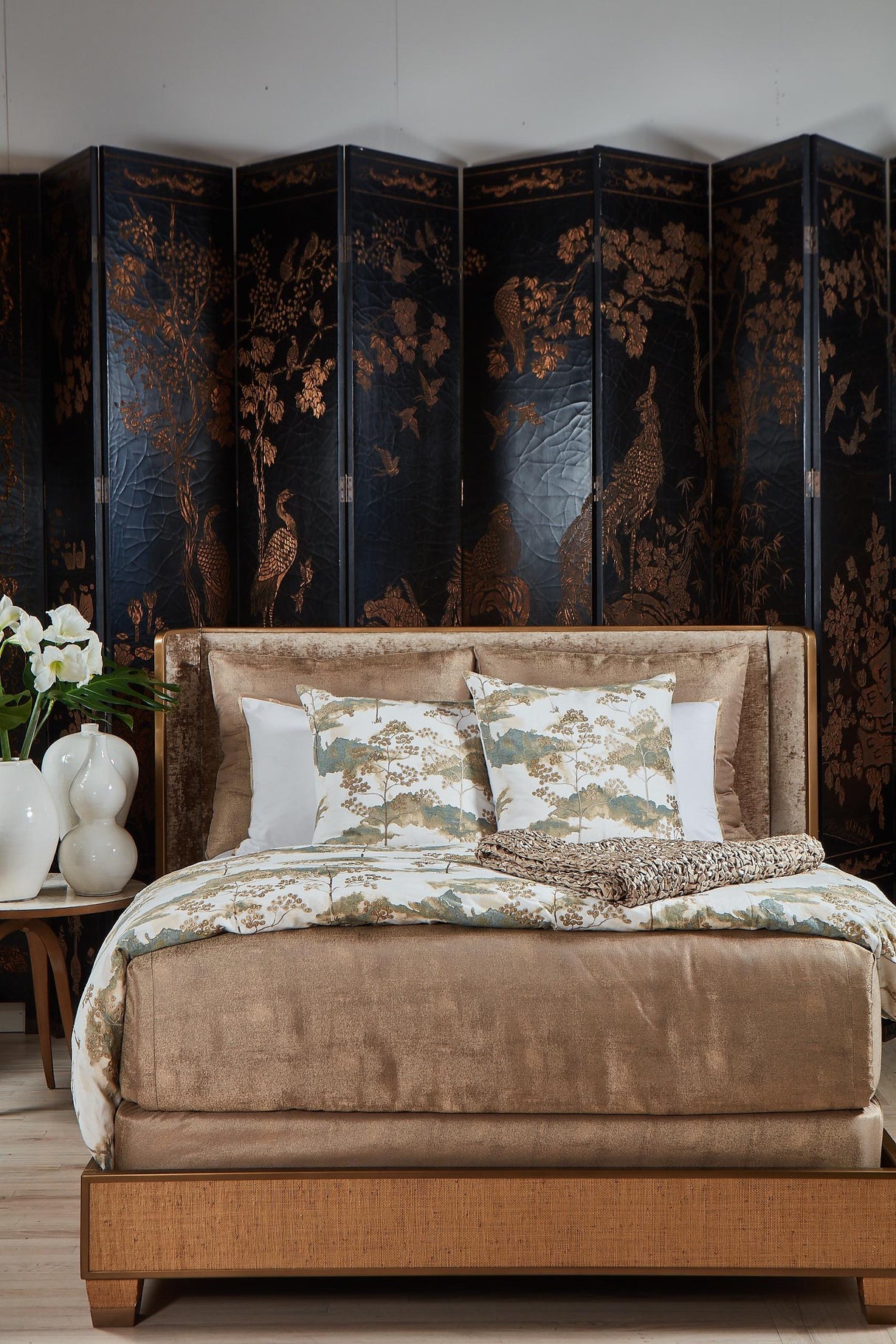 Ann Gish Golden Queen Stardust Coverlet