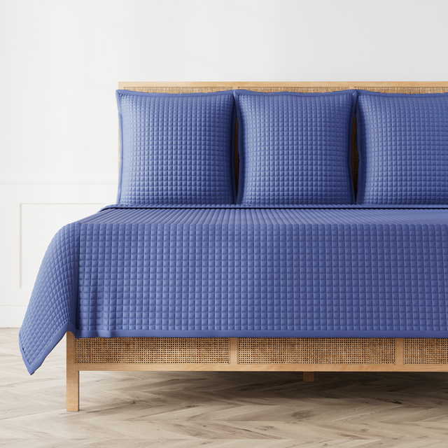 Ann Gish Periwinkle King Ready-to-Bed 2.0 Quilted Coverlet