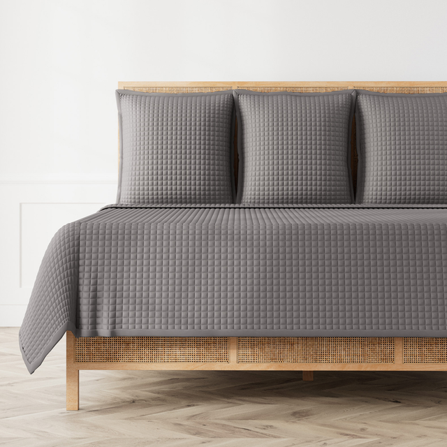 Ann Gish Grey Queen Ready-to-Bed 2.0 Quilted Coverlet