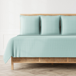 Ann Gish Aqua Twin Ready-to-Bed 2.0 Quilted Coverlet