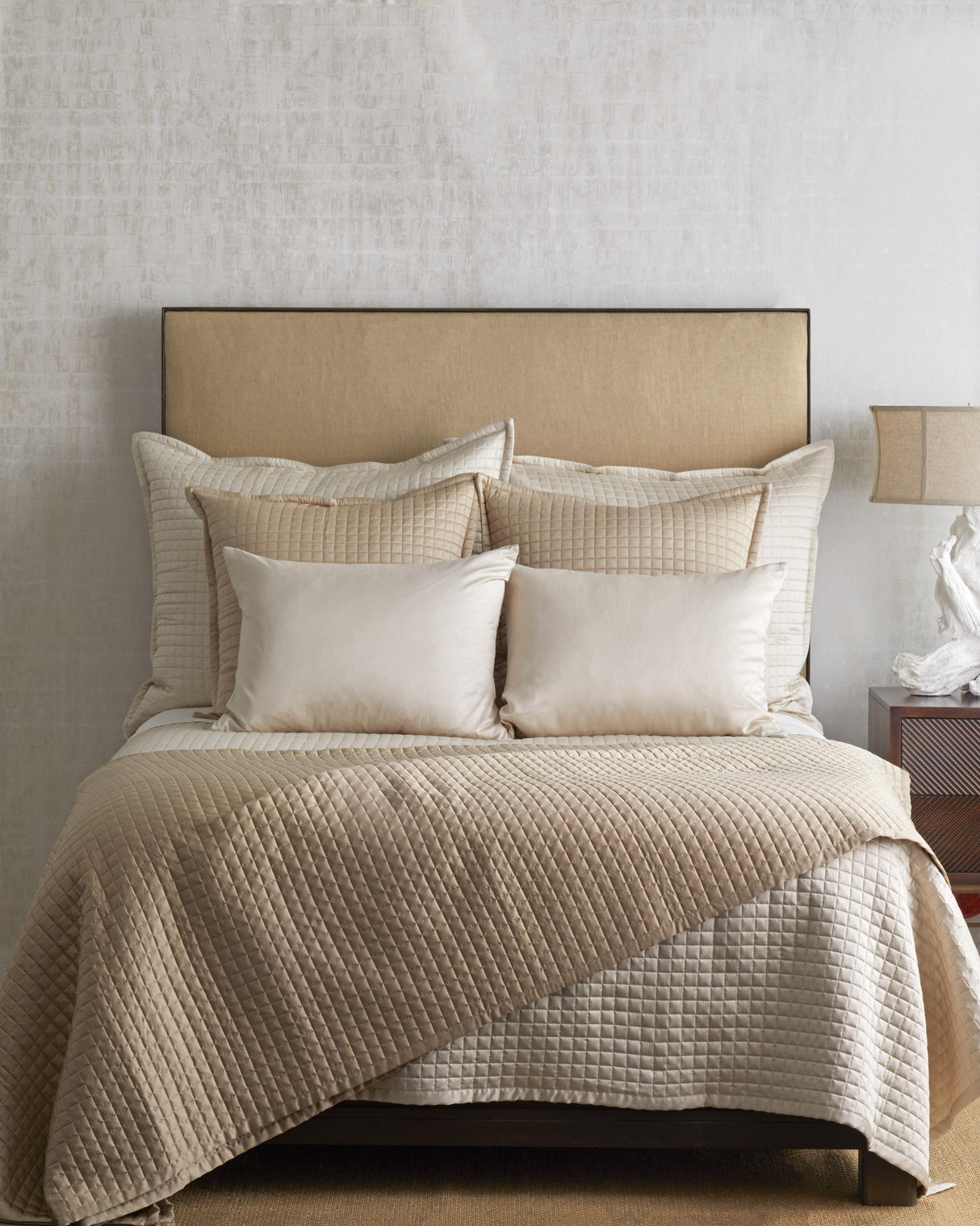 Ann Gish Pumice Twin Ready-to-Bed 2.0 Quilted Coverlet