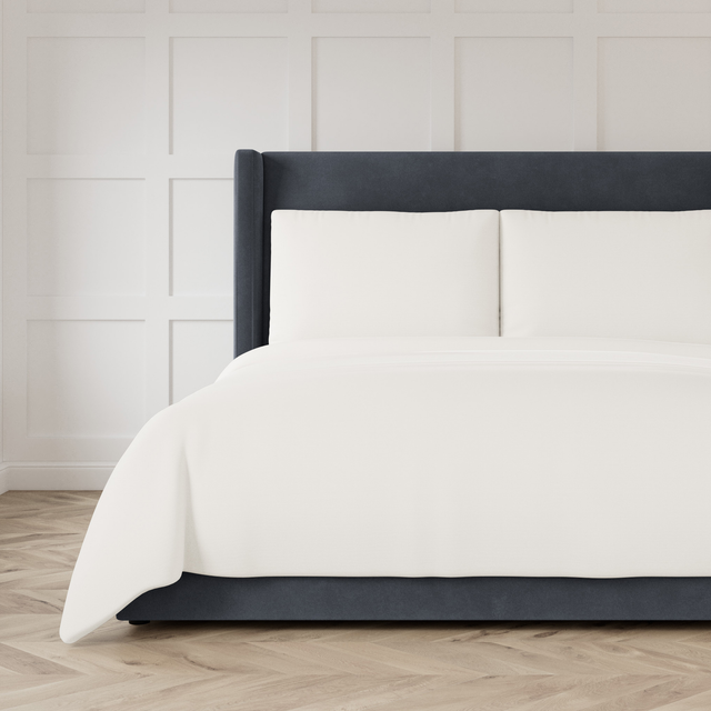 Ann Gish Cream King Strata Coverlet