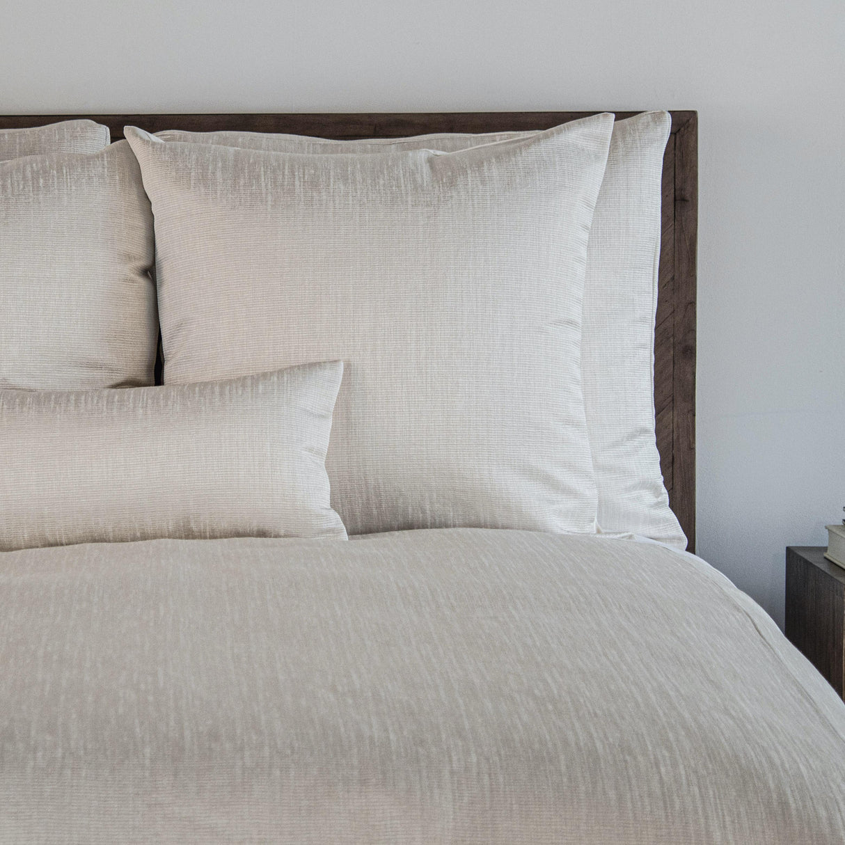 Ann Gish Cream King Strata Coverlet