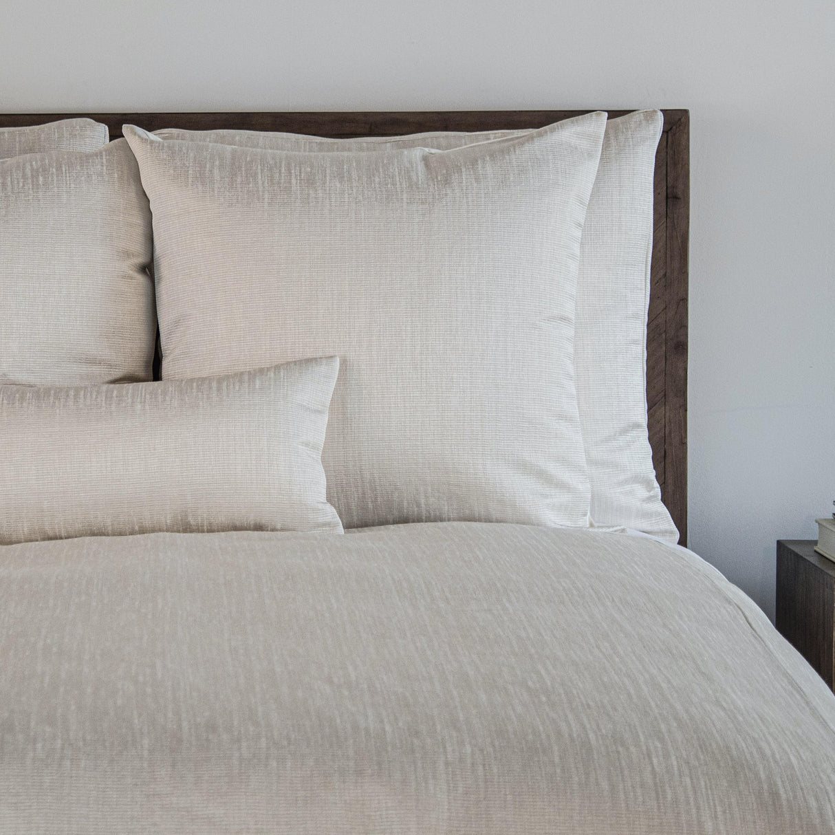 Ann Gish Cream King Strata Coverlet