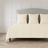 Ann Gish Ecru King Vector Coverlet