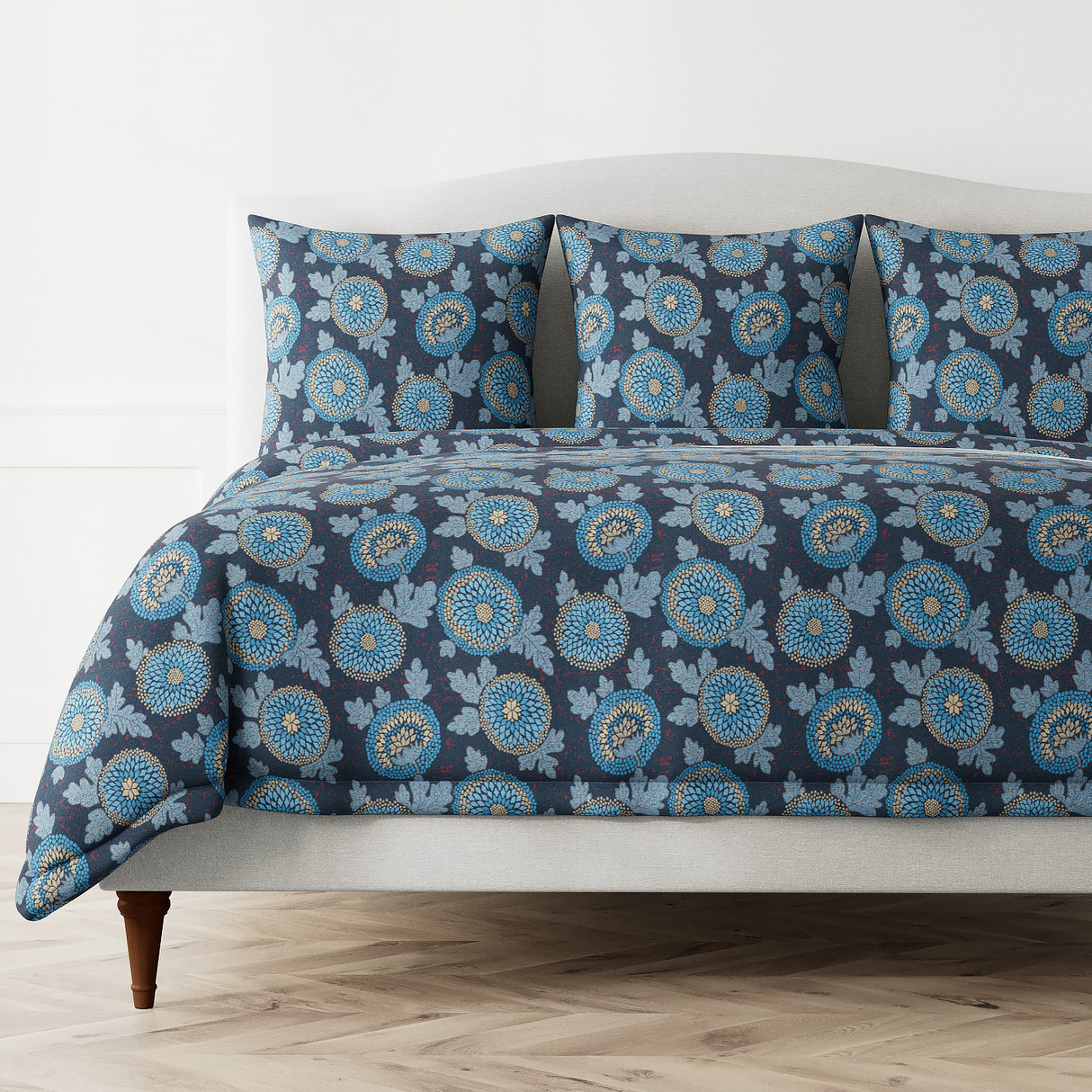 Ann Gish Blue Queen Blossom Duvet