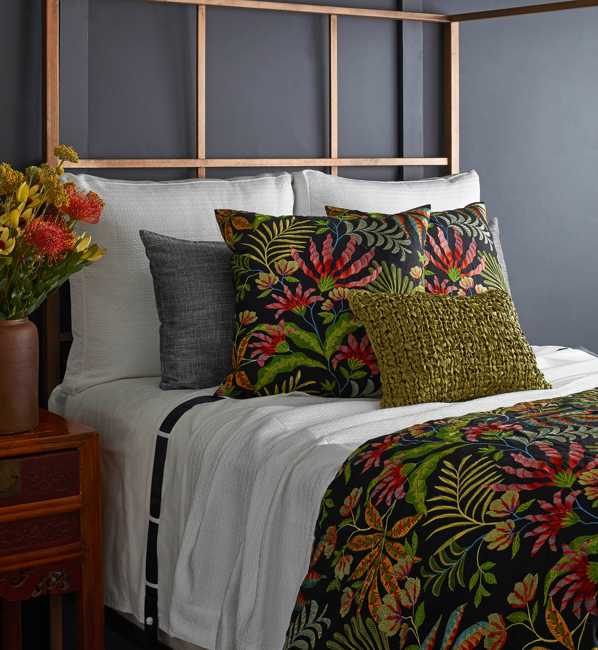 Ann Gish Black King Cloud Forest Duvet