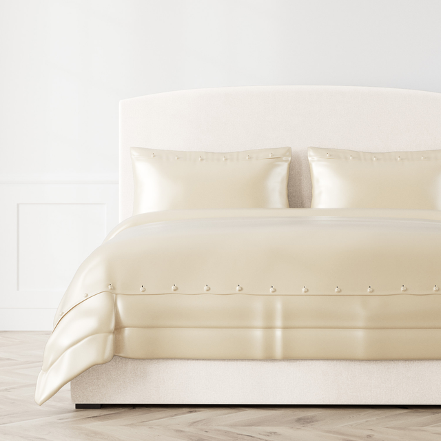 Ann Gish Ivory Queen Charmeuse Duvet