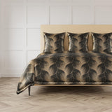 Ann Gish Umber / Gold Queen Fan Duvet