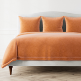 Ann Gish Terra Cotta King Fresco Velvet Duvet