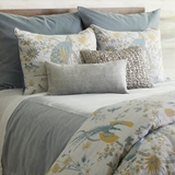 Ann Gish Naples Blue Queen Fresco Velvet Duvet