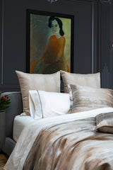 Ann Gish Gold Silver Queen Horizon Duvet