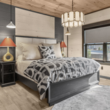 Ann Gish Black King Interchange Duvet