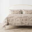 Ann Gish Taupe King Interchange Duvet
