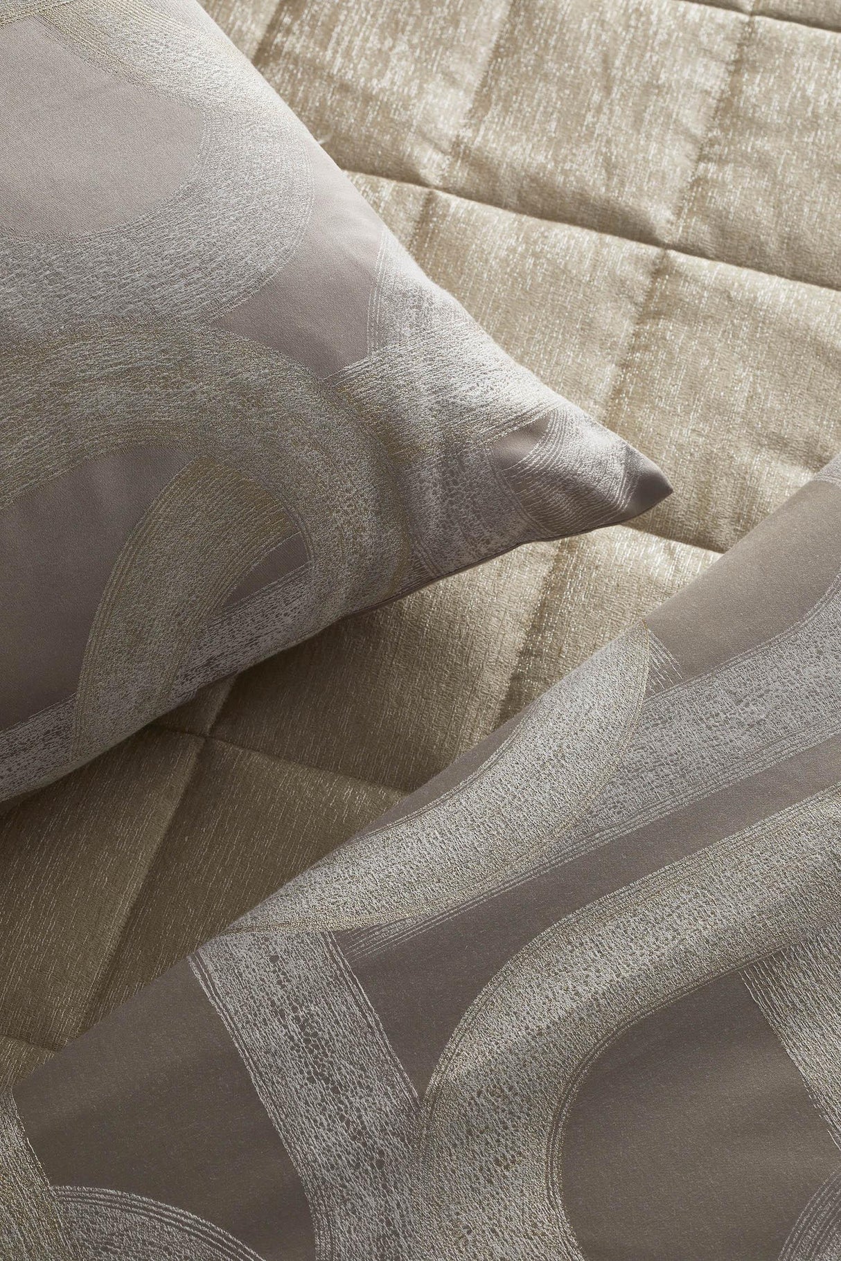 Ann Gish Taupe King Interchange Duvet
