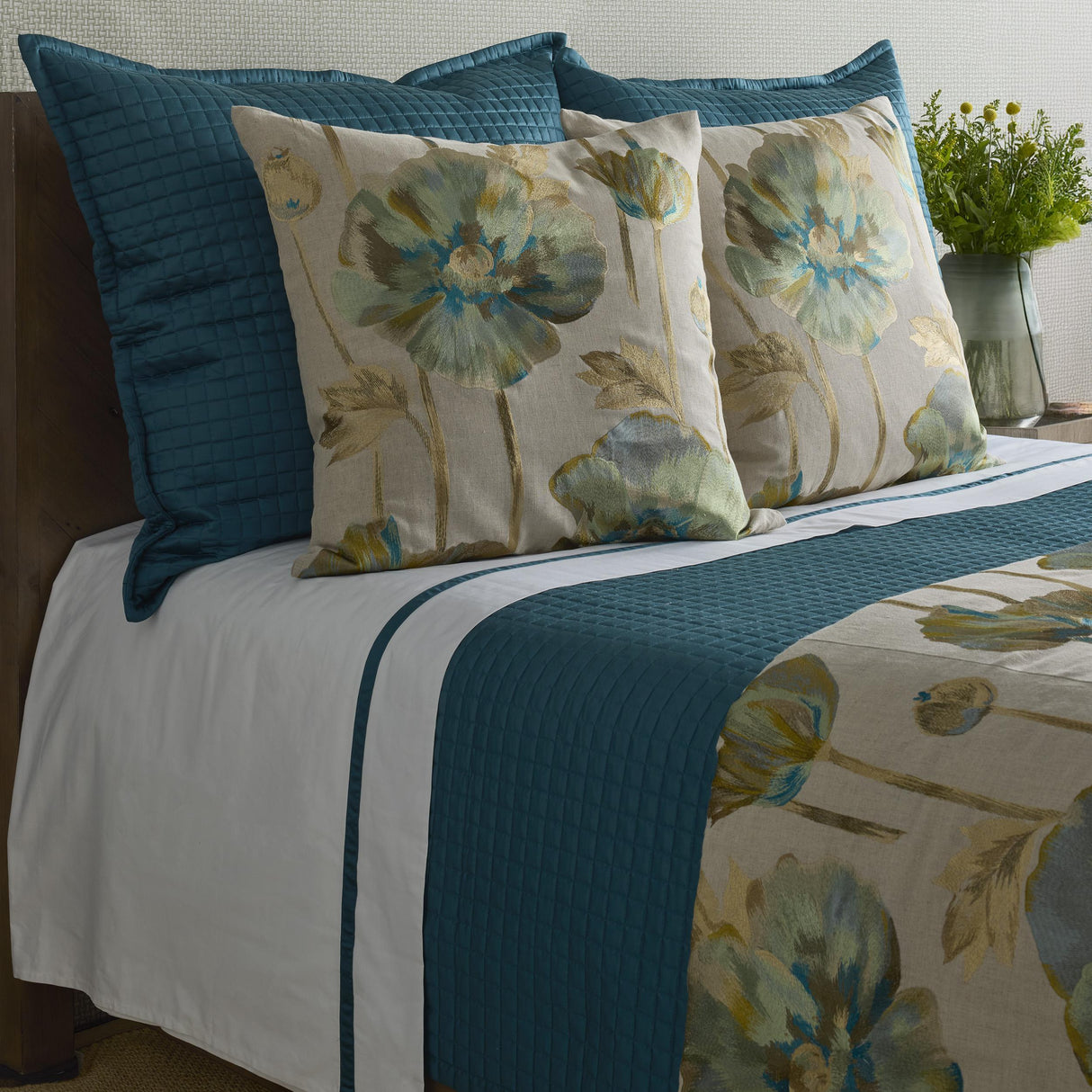 Ann Gish Azure King Opium Duvet