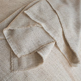 Ann Gish Natural 96x50 Macau Raw-Edge Throw