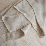 Ann Gish Natural 96x50 Macau Raw-Edge Throw
