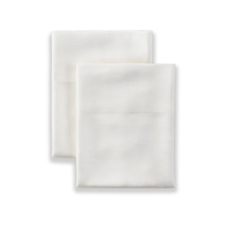 Ann Gish White Standard Charmeuse Pillowcases