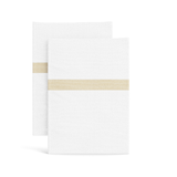 Ann Gish White/Pumice King Ready-to-Bed 2.0 Cotton & Trim Pillowcases