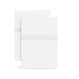 Ann Gish White/White King Ready-to-Bed 2.0 Cotton & Trim Pillowcases