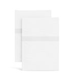 Ann Gish White/White King Ready-to-Bed 2.0 Cotton & Trim Pillowcases