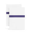 Ann Gish White-Navy Std Ready-to-Bed 2.0 Cotton & Trim Pillowcases