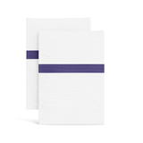Ann Gish White-Navy Std Ready-to-Bed 2.0 Cotton & Trim Pillowcases
