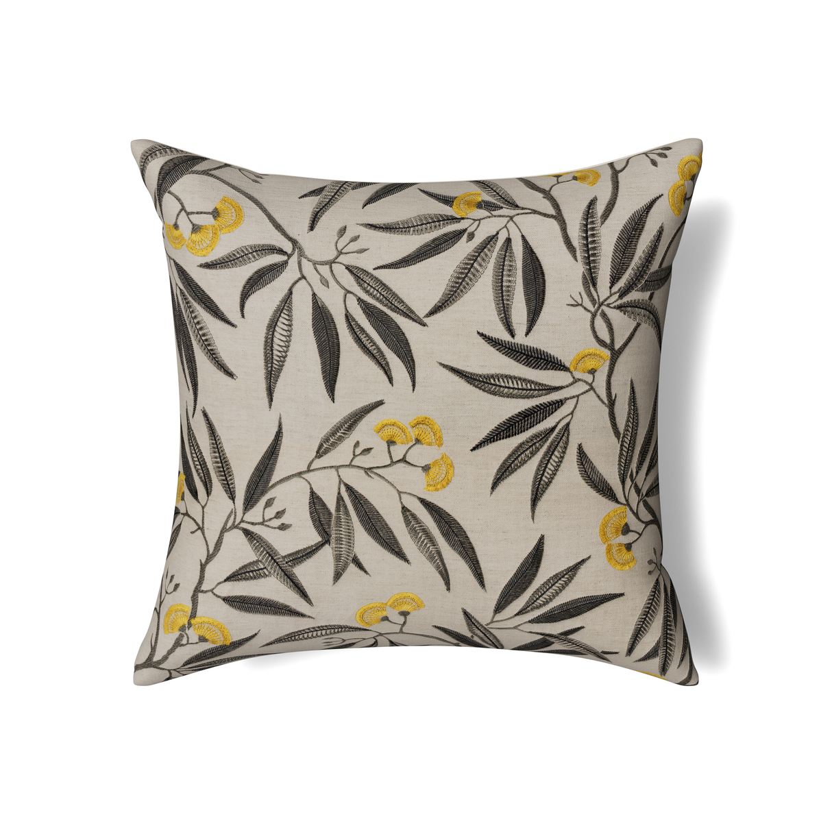 Ann Gish Yellow 24x24 Alyssum Pillow