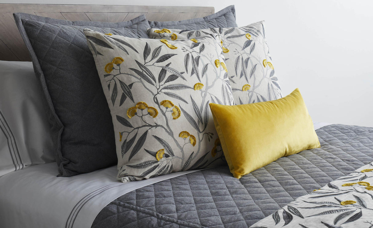 Ann Gish Yellow 24x24 Alyssum Pillow