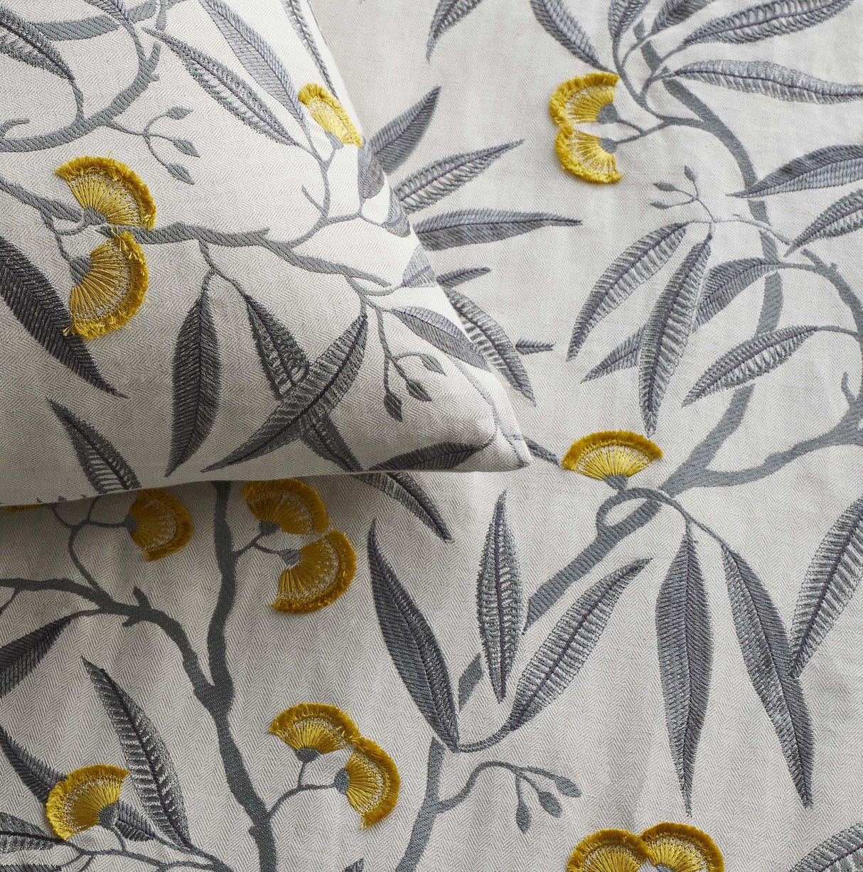 Ann Gish Yellow 24x24 Alyssum Pillow