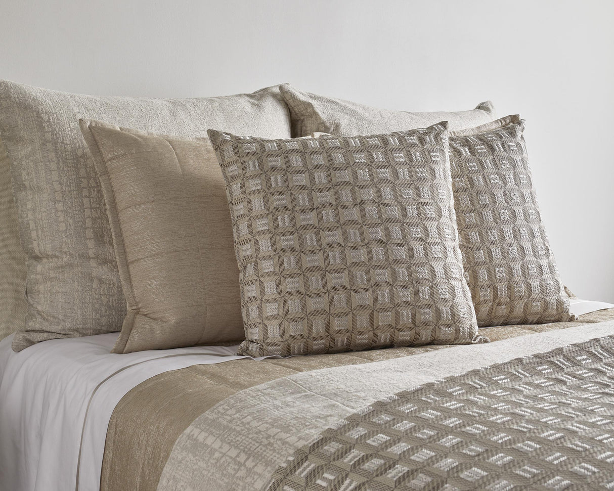 Ann Gish Silver 24x24 Collonade Pillow