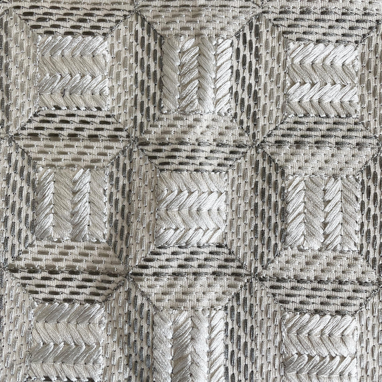 Ann Gish Silver 24x24 Collonade Pillow