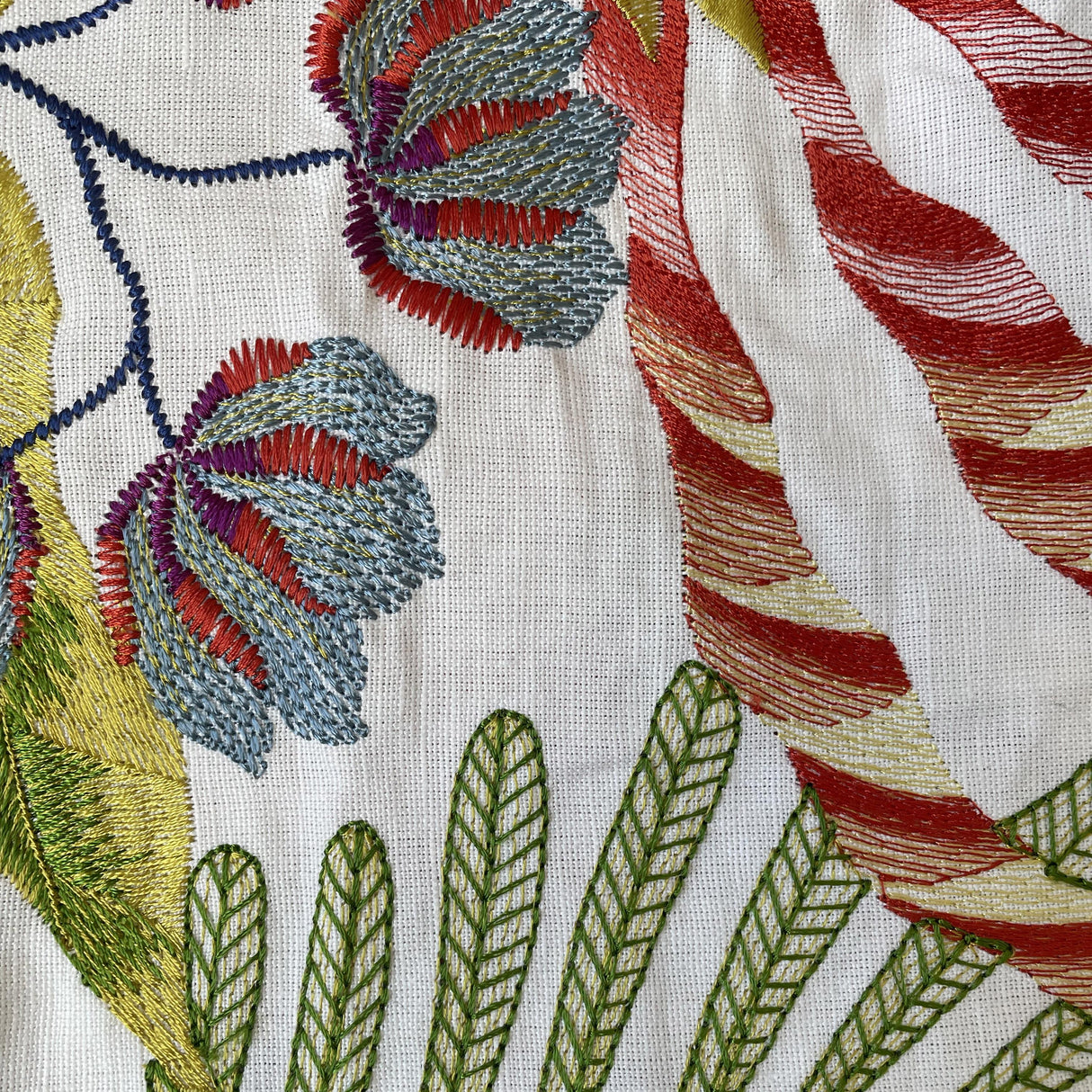 Ann Gish White 24x24 Cloud Forest Pillow