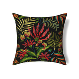 Ann Gish Black 24x24 Cloud Forest Pillow