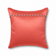 Ann Gish Poppy 16x16 Charmeuse Pillow With Crystal Buttons