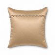 Ann Gish Sand 16x16 Charmeuse Pillow With Crystal Buttons