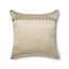 Ann Gish Silver 16x16 Charmeuse Pillow With Crystal Buttons