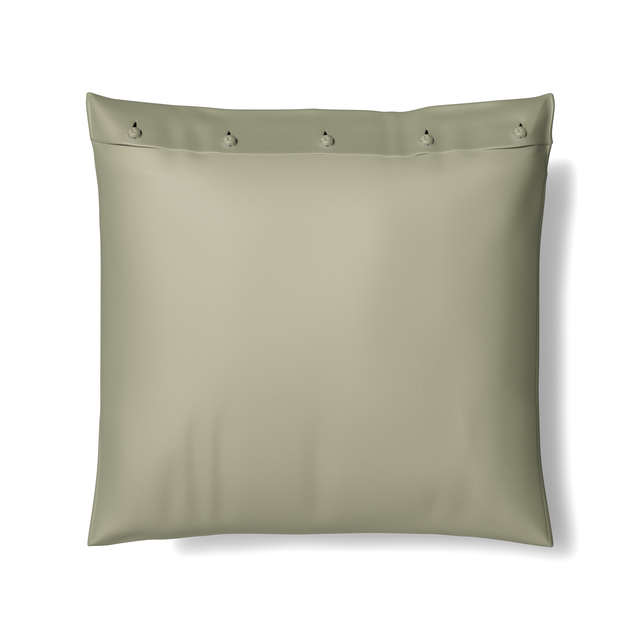 Ann Gish Frost 20x20 Charmeuse Pillow With French Knots