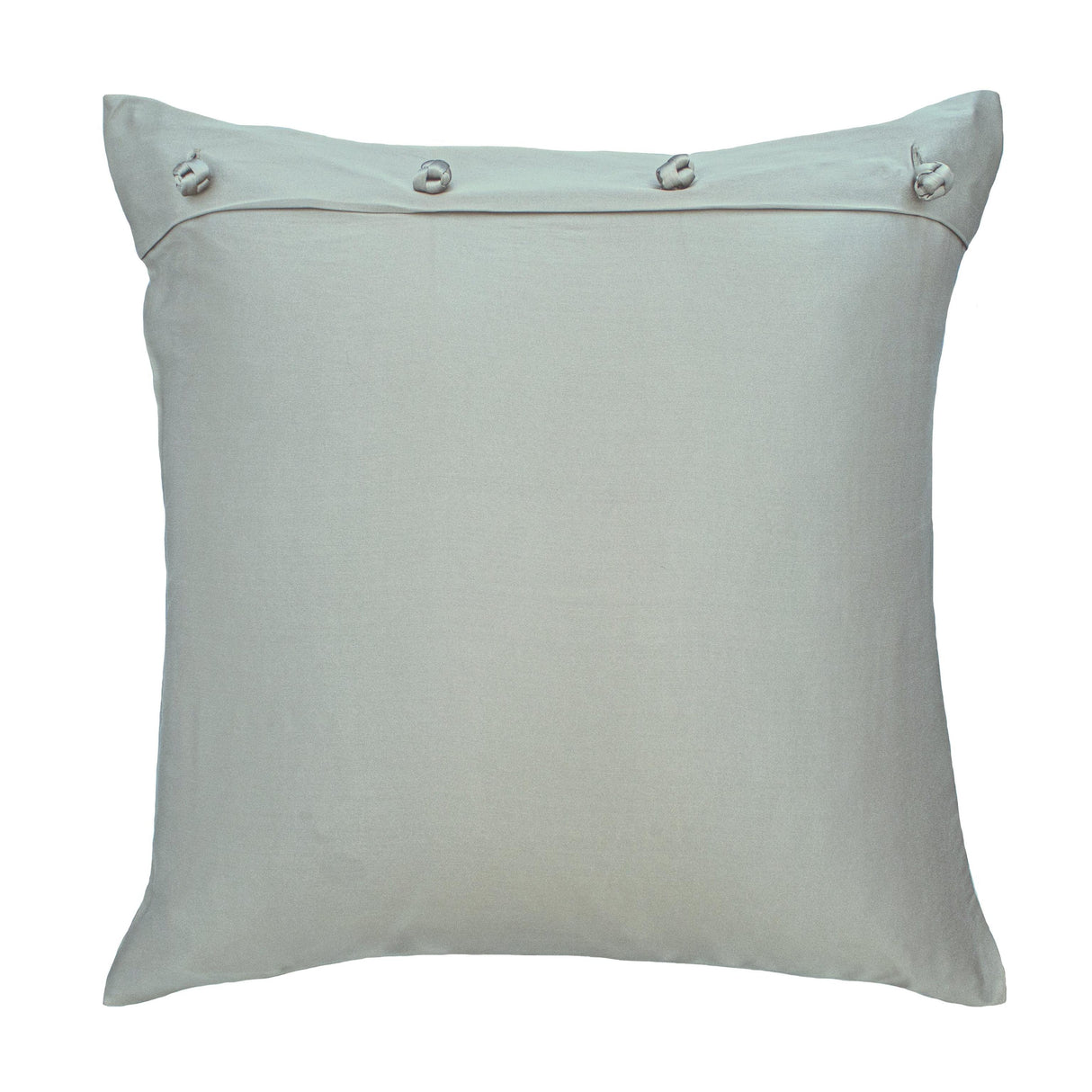 Ann Gish Frost 20x20 Charmeuse Pillow With French Knots