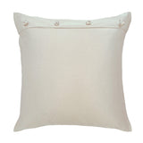 Ann Gish Ivory 20x20 Charmeuse Pillow With French Knots