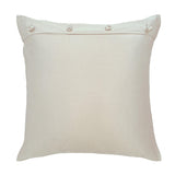Ann Gish Ivory 20x20 Charmeuse Pillow With French Knots