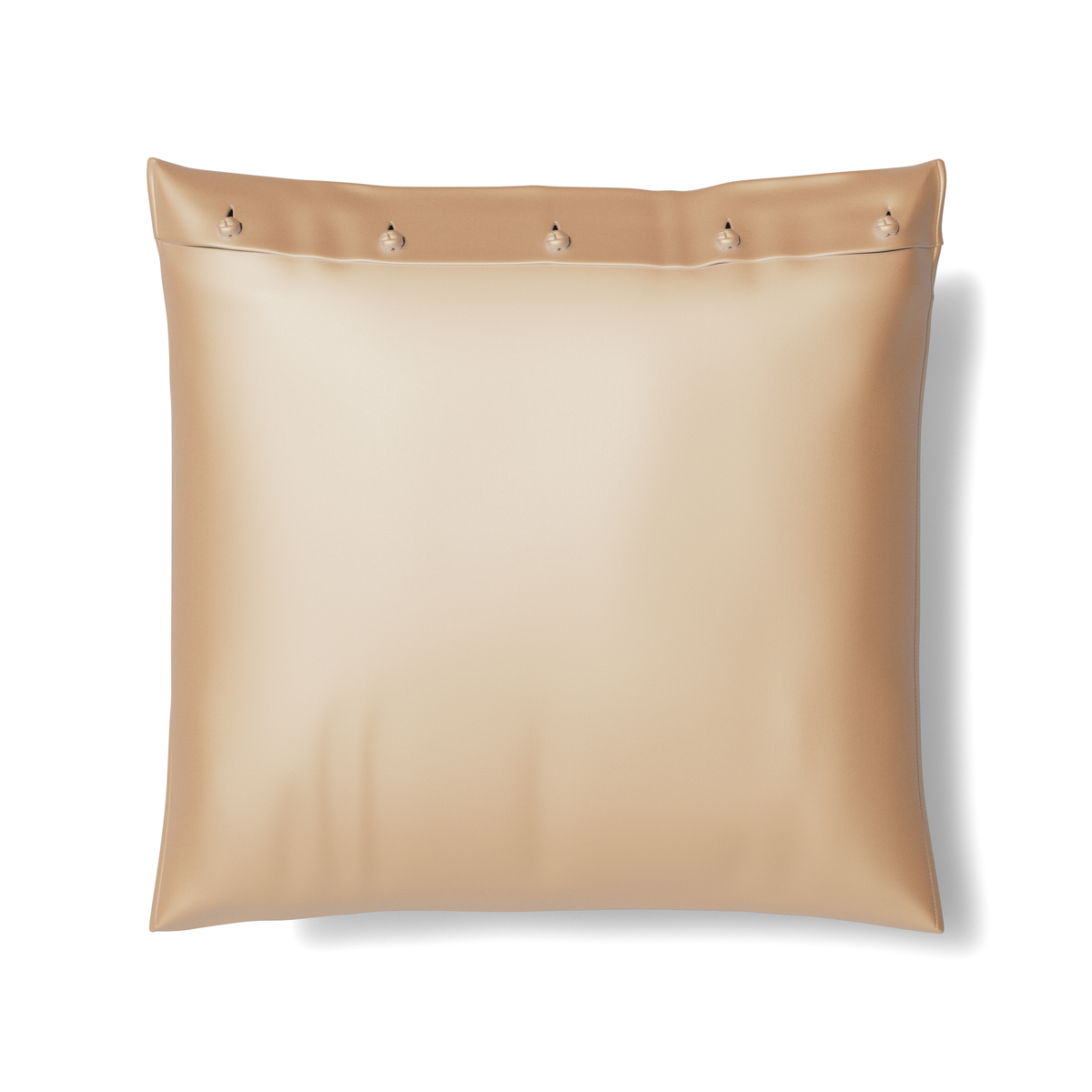 Ann Gish Pumice 20x20 Charmeuse Pillow With French Knots